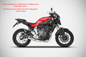 ZARD FULL EXHAUST SYSTEM SHORT E4/E5 STAINLESS STEEL YAMAHA MT 07 TRACER 2017-23