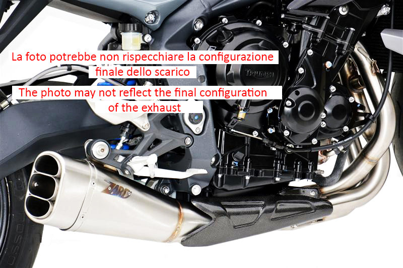EXHAUST ZARD STEEL CONICAL RACING TRIUMPH STREET TRIPLE 675 2013-16