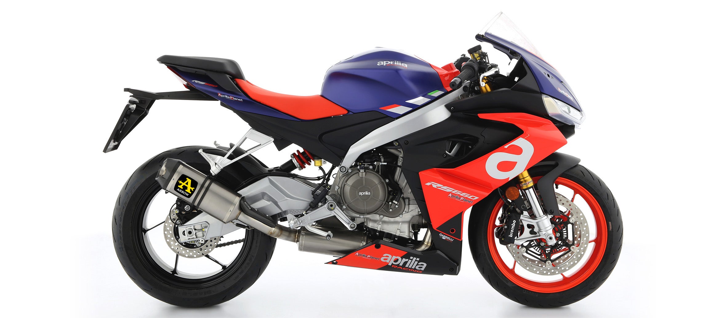 KIT SILENCER APPROVED EC+ECE INDY-RACE TITANIUM-CARB ARROW APRILIA RS 660 20-21