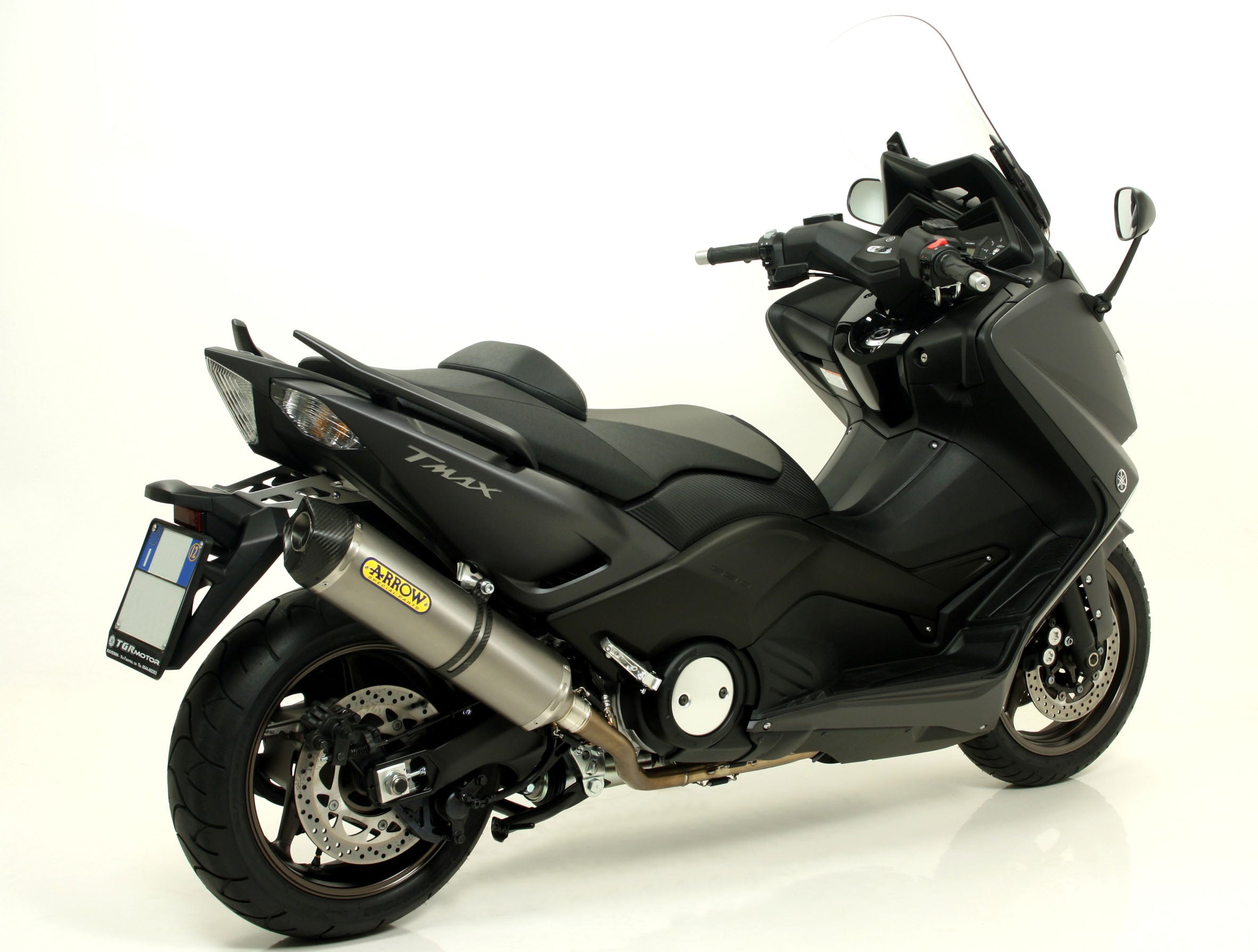 COMPLETE EXHAUST APPR. E5+E9 RACE-TECH IN TIT-CARB ARROW YAMAHA T-MAX 530 12-16