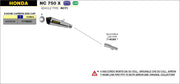 KIT SILENCER APPROVED X-KONE ARROW HONDA NC 750 X 2014-20