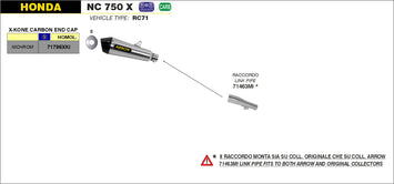 SCARICO COMPLETO ARROW OMOLOGATO X-KONE HONDA NC 750 X 2014-20