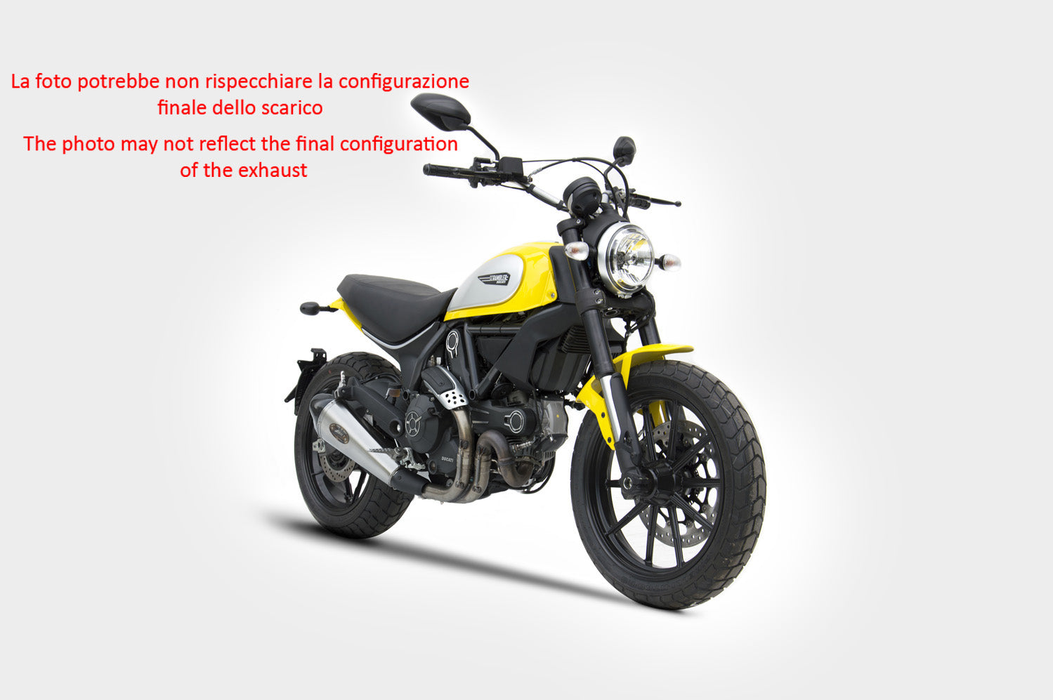 TERMINALE SCARICO ZARD BASSO INOX OMOLOGATO EURO 4 DUCATI SCRAMBLER 800 2015 16