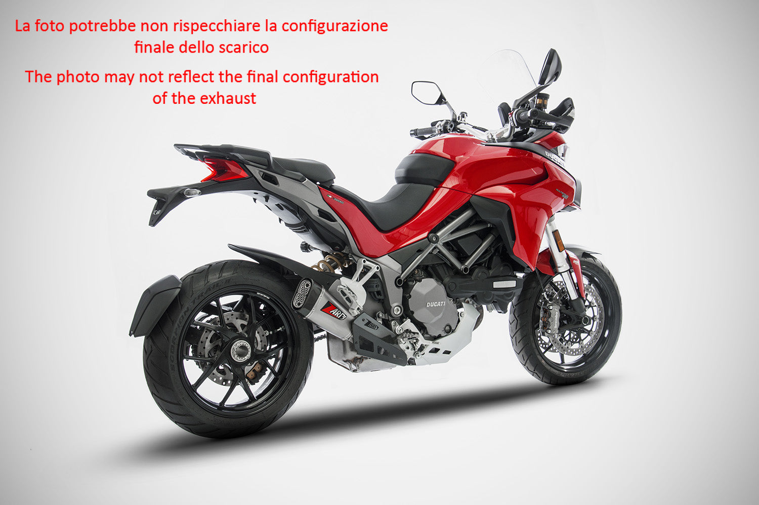 TERMINALE SCARICO SHORT OMOLOGATO ZARD TITANIO DUCATI MULTISTRADA 1260 2018 - 19