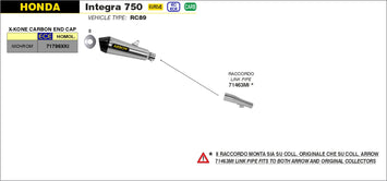 SCARICO COMPLETO ARROW X-KONE HONDA INTEGRA 750 DCT 2016-20