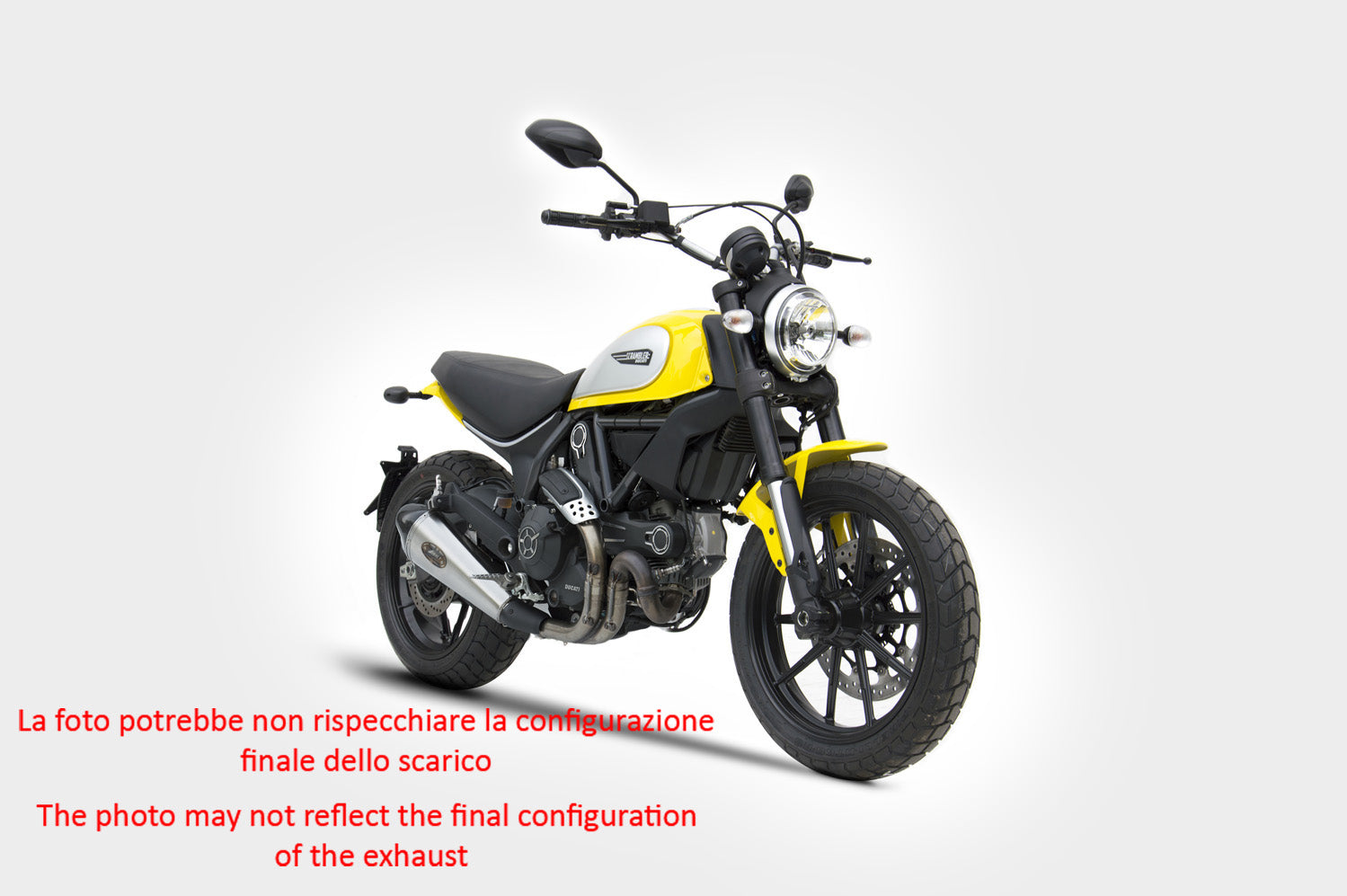 EXHAUST ZARD LOW STEEL APPROVED EURO3 DUCATI SCRAMBLER 800 2015-16