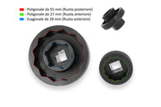 SOCKET DRIVE TOOL FRONT/REAR WHEEL NUTS CNC RACING MV AGUSTA F4 1000 RR