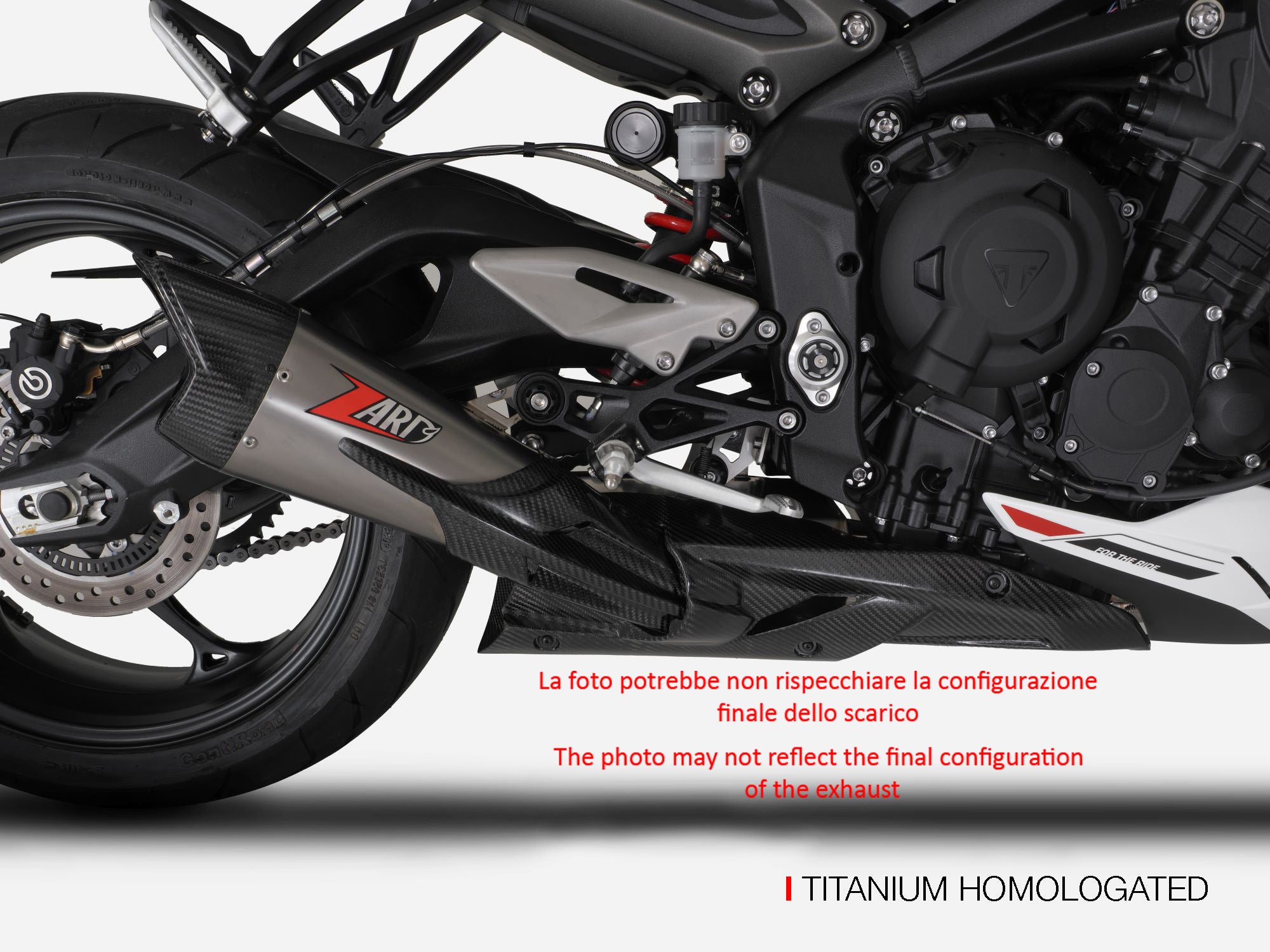 COMPLETE EXHAUST ZARD FULL TITANIUM RACING TRIUMPH STREET TRIPLE 765 2023