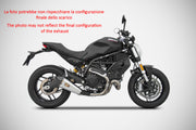 EXHAUST ZARD LOW STEEL RACING DUCATI MONSTER 797 2017 - 19