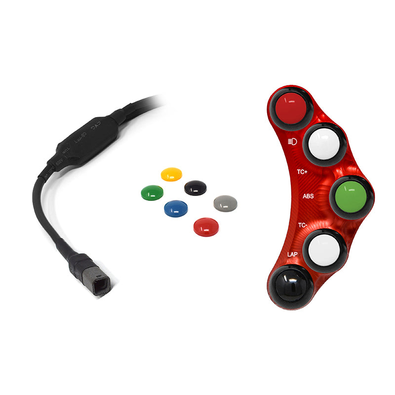 RACING LEFT HANDLEBAR SWITCH RED JETPRIME BMW S 1000 R 2014 - 17