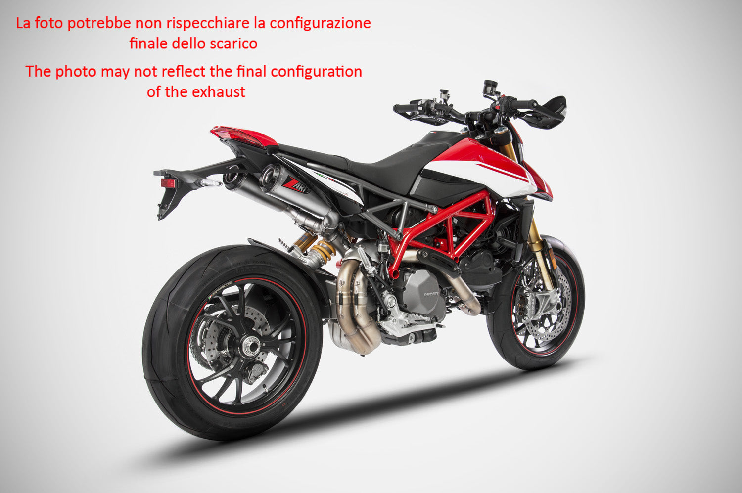DOPPIO SCARICO TOP-GUN ZARD ACCIAIO RACING DUCATI HYPERMOTARD 950 2019-23