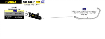SCARICO COMPLETO ARROW OMOLOGATO EC+ECE X-KONE HONDA CB 125 F 2017-20