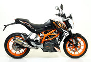 KIT SILENCER APPROVED E5+E9 THUNDER TITANIUM-CARB ARROW KTM DUKE 390 2013-16