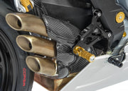 EXHAUST HEAT SHIELD CARBON GLOSSY CNC RACING MV AGUSTA DRAGSTER 800 RR