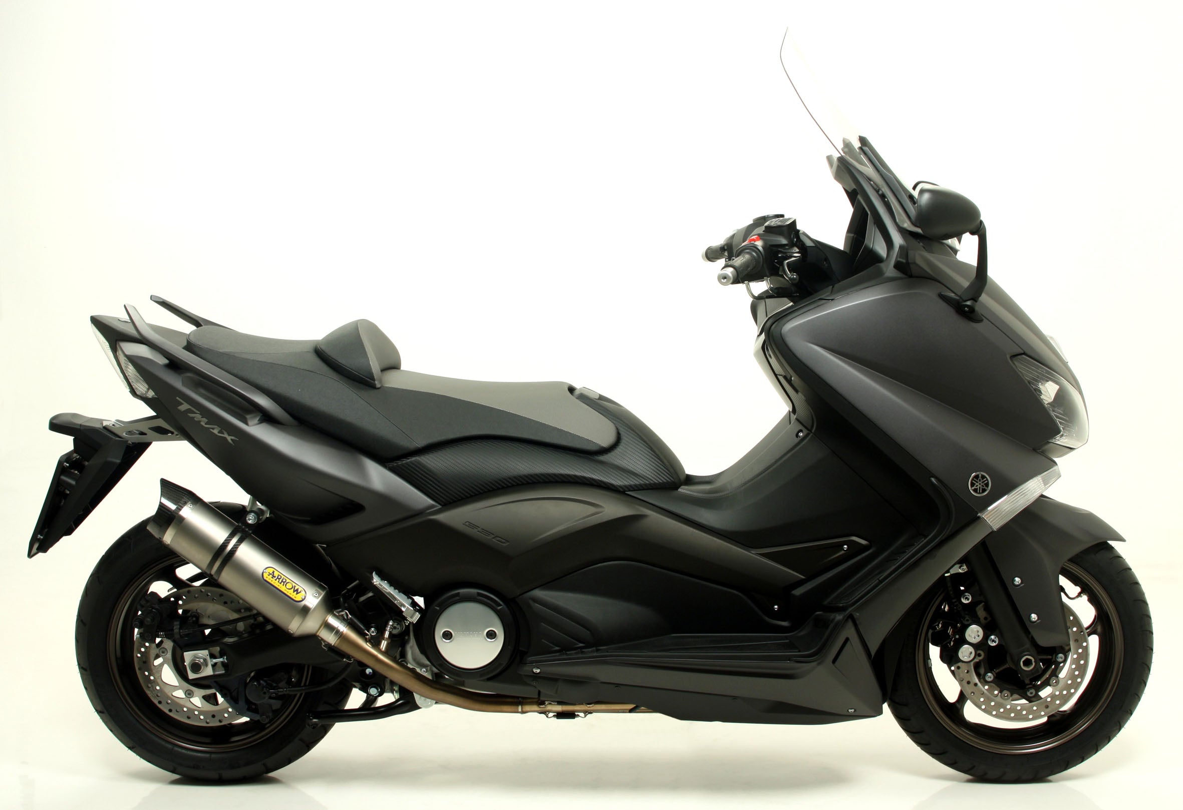COMPLETE EXHAUST OMO E5+E9 THUNDER TIT-CARB ARROW YAMAHA T-MAX 530 2012-16
