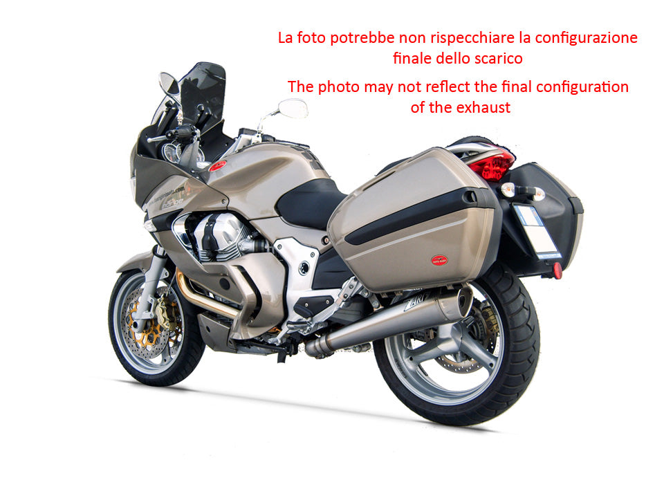 EXHAUST ZARD CONICAL STEEL RACING MOTO GUZZI NORGE 2006-10
