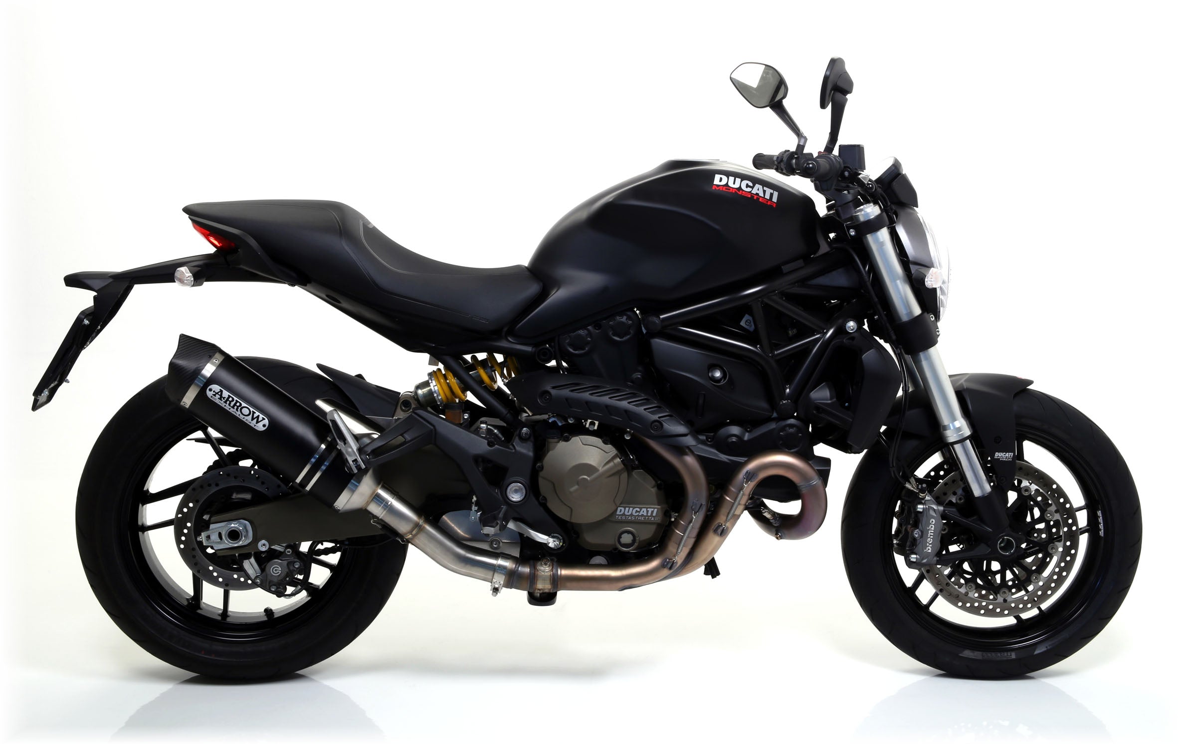 KIT SILENCER APP RACE-TECH TITANIUM-CARB ARROW DUCATI MONSTER 821 2014-17