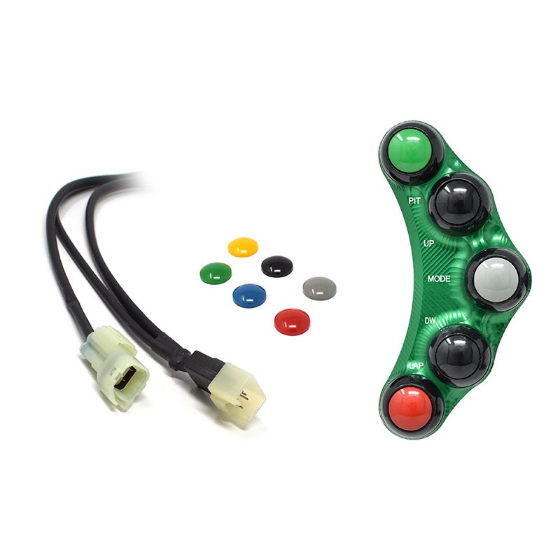 RACING LEFT HANDLEBAR SWITCH GREEN JETPRIME KAWASAKI NINJA ZX10R 2016 - 20