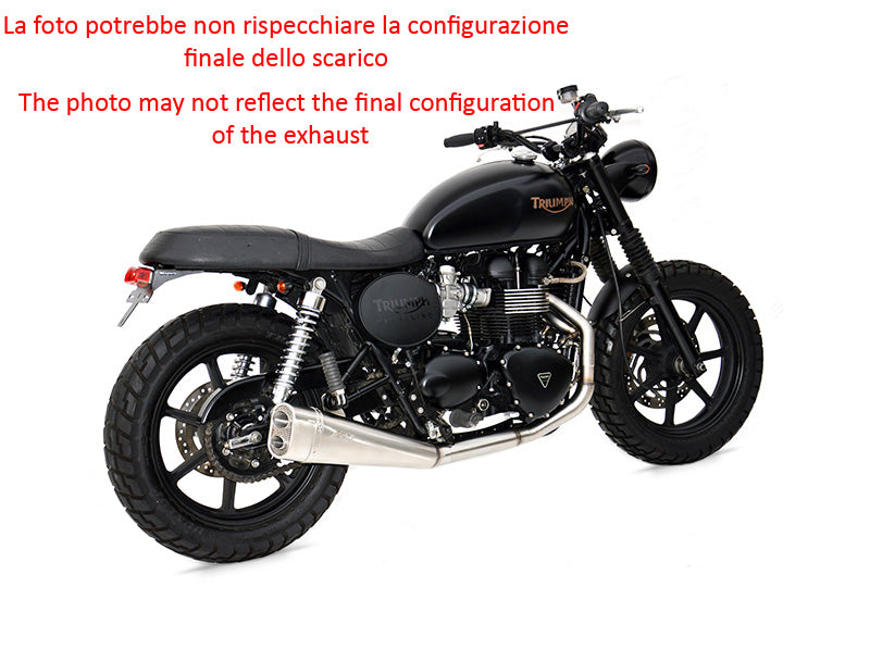 SCARICO COMPLETO ZARD SHORT CARBURATORI INOX EURO3 TRIUMPH THRUXTON 900 2001-07
