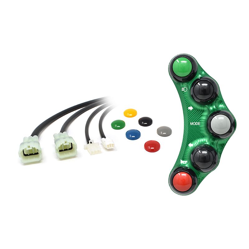 STREET VERSION LEFT HANDLEBAR SWITCH GREEN JETPRIME KAWASAKI NINJA ZX6R 2019-21