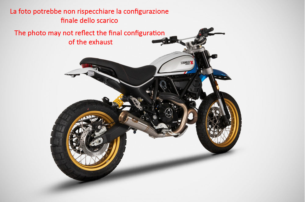 EXHAUST ZARD ZUMA STEEL-BLACK RACING DUCATI SCRAMBLER 800 DESERT SLED 2021-22