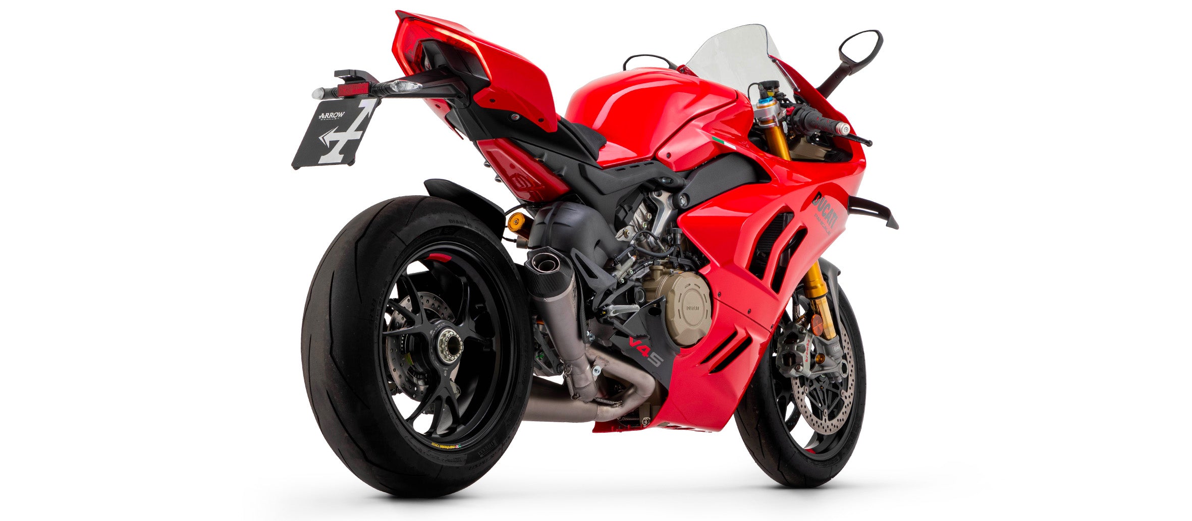 WORKS SILENCERS + LINK PIPE (DX+SX) FULL TITANIUM ARROW DUCATI PANIGALE V4 18-22