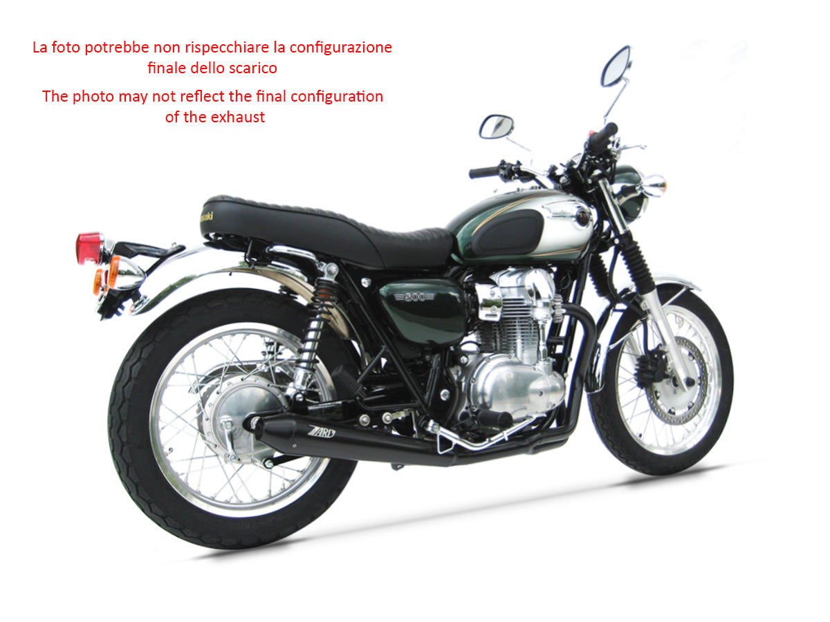 SCARICO COMPLETO ZARD CONICO ACCIAIO INOX RACING KAWASAKI W 800 2010 - 17