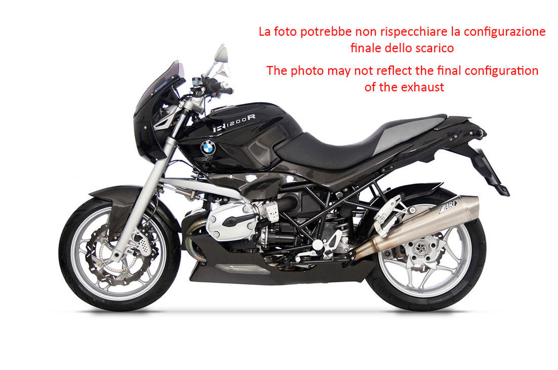 TERMINALE SCARICO ZARD CONICO INOX LUCIDO RACING BMW R 1200 R 2009 - 10