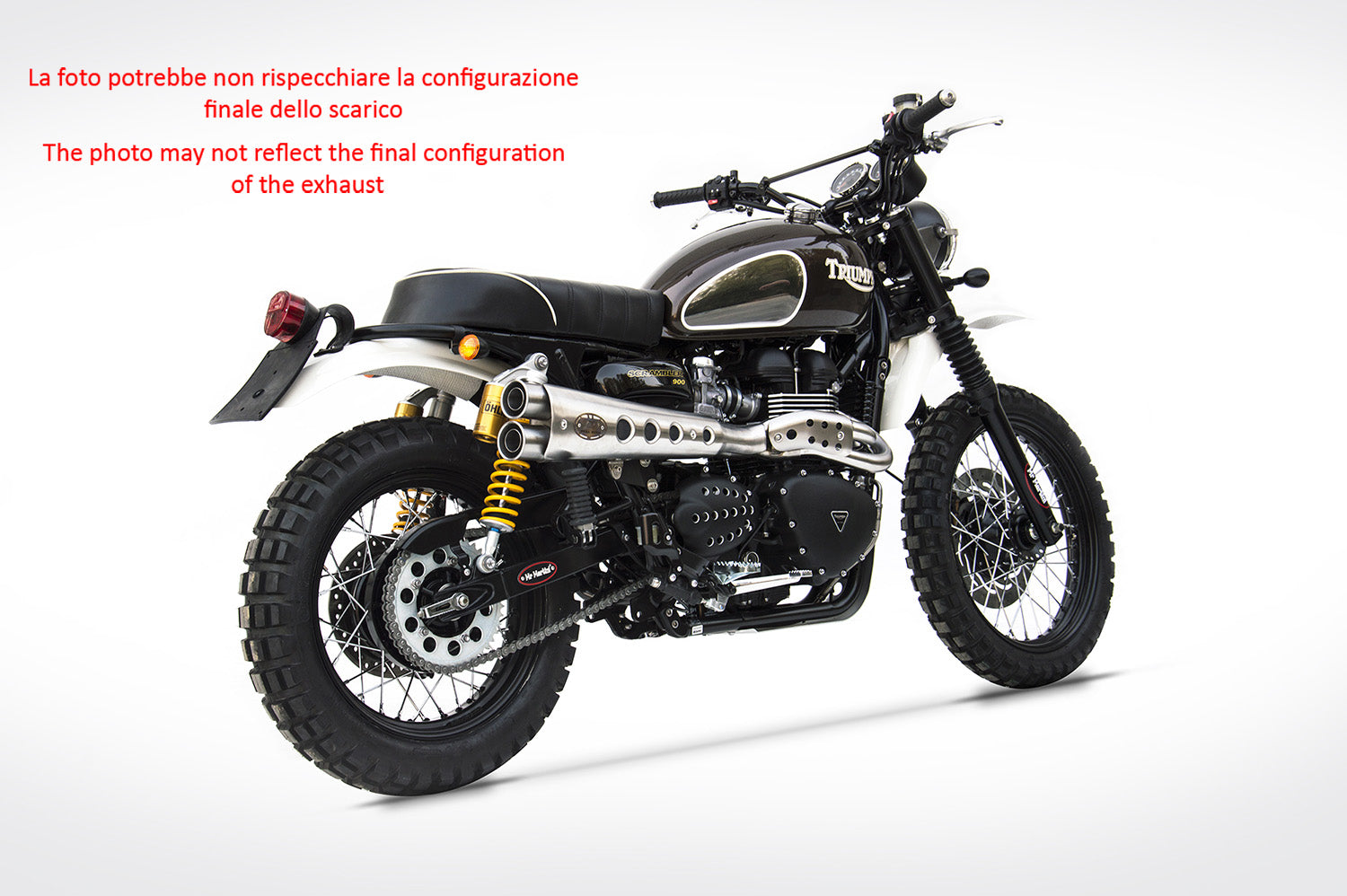 SCARICO COMPLETO ZARD INIEZIONE INOX EURO3 TRIUMPH SCRAMBLER 900 2008-16