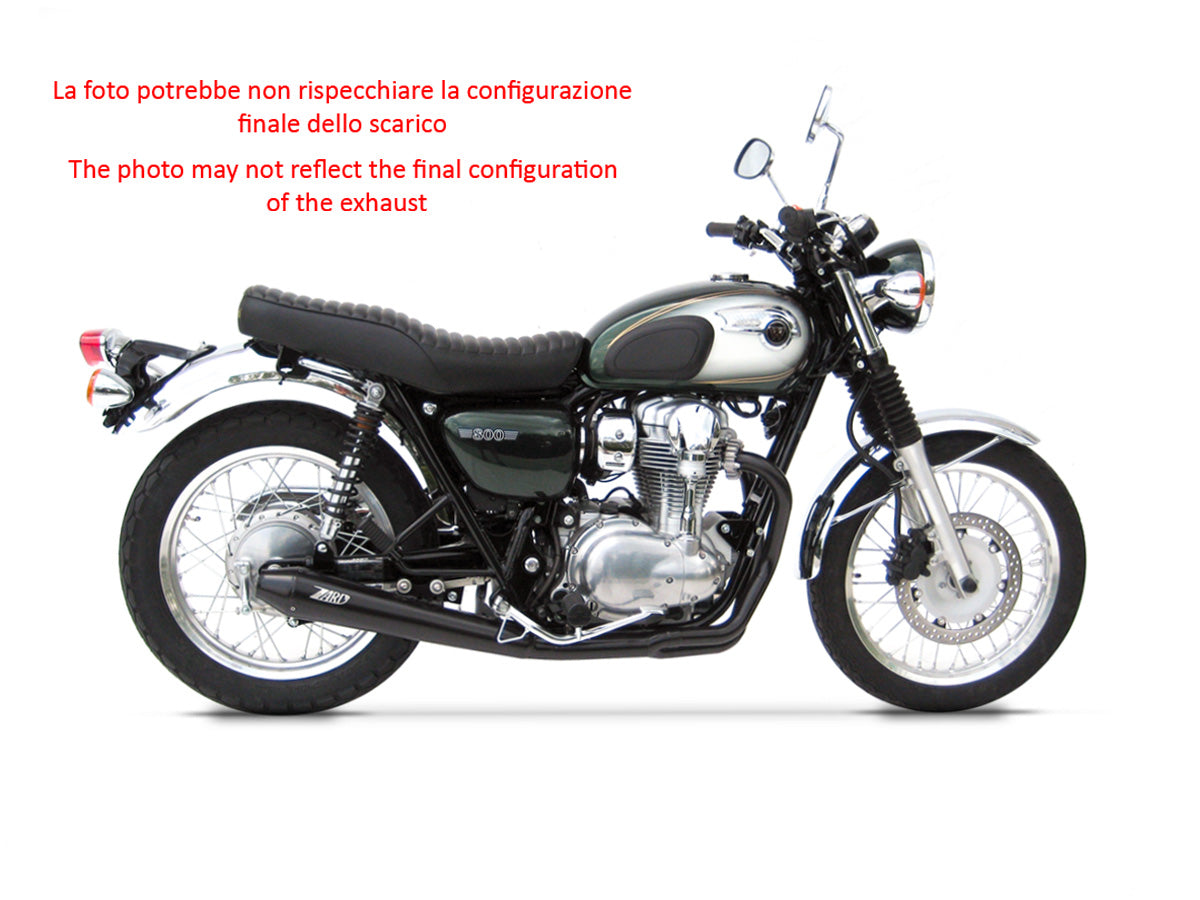 SCARICO COMPLETO ZARD CONICO ACCIAIO INOX RACING KAWASAKI W 800 2010 - 17