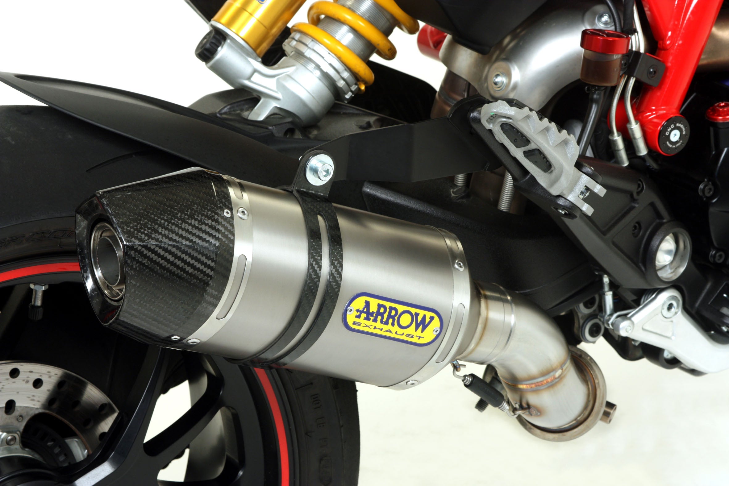 KIT SILENCER RACING  RACE-TECH TITANIUM-CARB ARROW DUCATI HYPERMOTARD 821 13-15