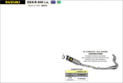 COMPLETE KIT COMPETITION-CARB ARROW SUZUKI GSX-R 750 I.E. 11-16
