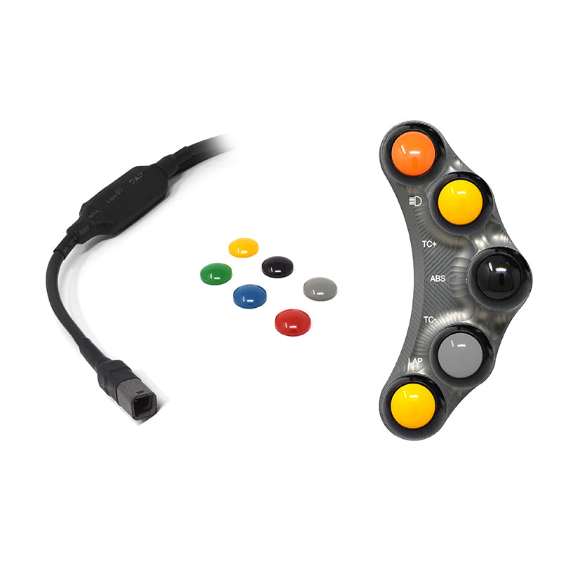 RACING LEFT HANDLEBAR SWITCH TITANIUM JETPRIME BMW S 1000 RR 2015 - 18