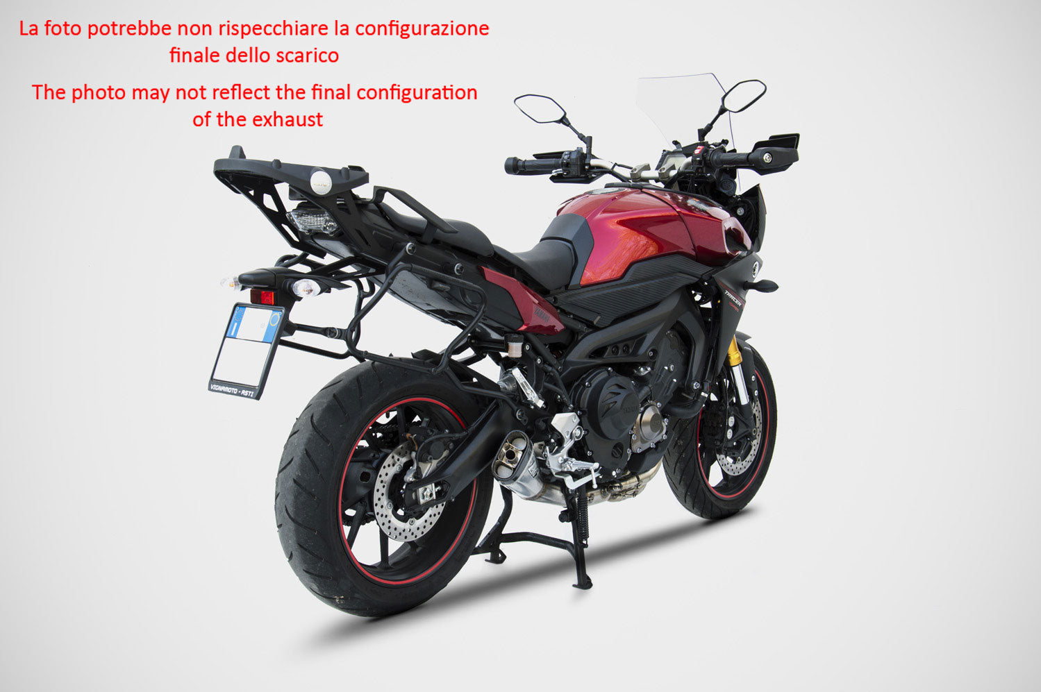EXHAUST ZARD SHORT RACING STAINLESS STEEL-STEEL YAMAHA TRACER 900 2015-16