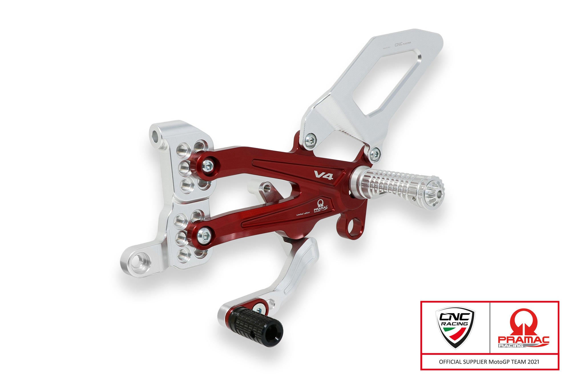 ADJUSTABLE REARSETS EASY REGOLABILI PRAMAC CNC RACING DUCATI PANIGALE V4 / S