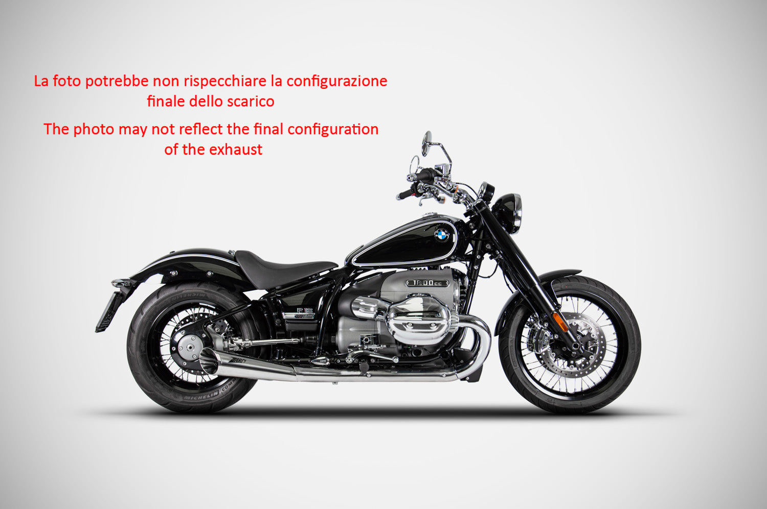 DOUBLE SILENCER EXHAUST ZARD R18 STAINLESS POLISH STEEL EURO5 BMW R18 2020-23