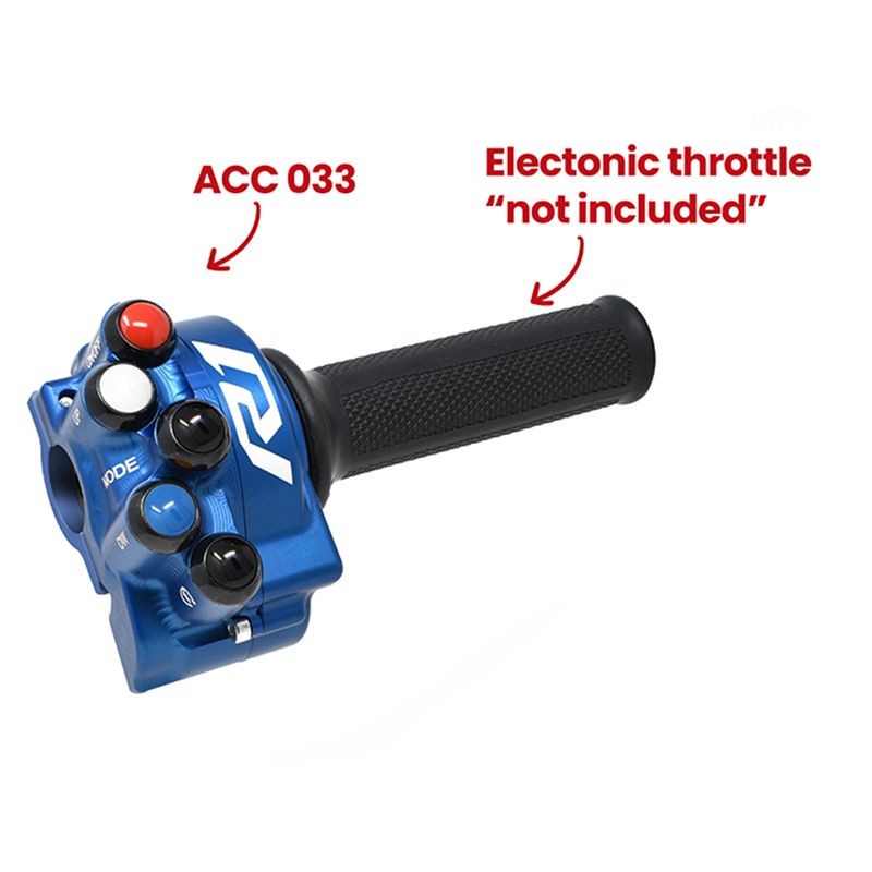RIGHT SWITCH + GAS INTEGRATED CONTROLS BLUE JETPRIME YAMAHA YZF R1 2020>