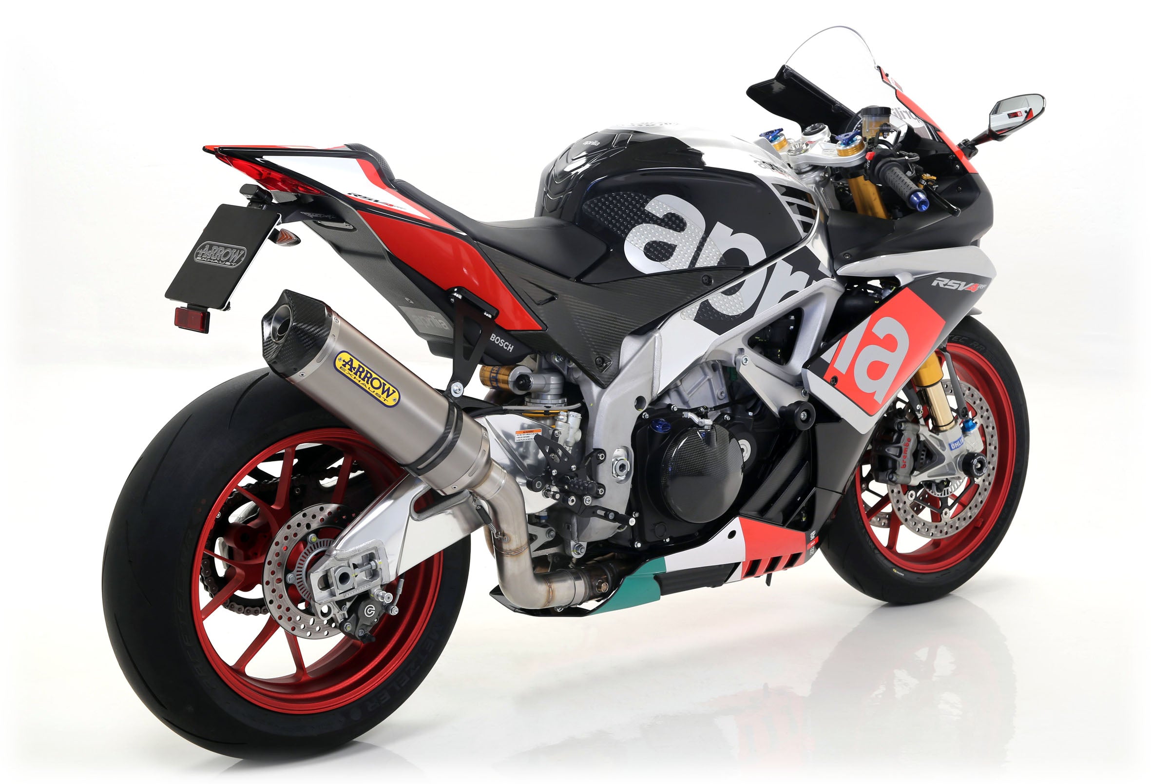 SILENCER RACE-TECH APPROVED E5+E9 TITANIUM-CARB ARROW APRILIA RSV 4 RR 2015-16
