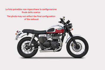 ZARD FULL EXHAUST STAINLESS CROSS INJ RACING TRIUMPH BONNEVILLE T100 01-16