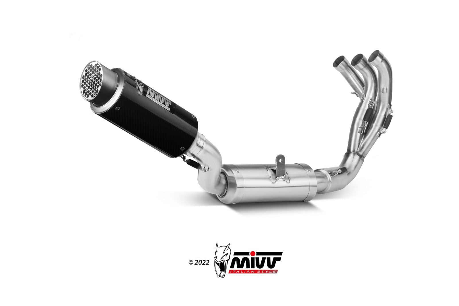 Y.066.L2P COMPLETE EXHAUST HIGH CARBON MIVV GP PRO YAMAHA MT09 / FZ09 21 - 22
