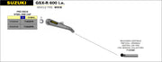 SCARICO MARMITTA THUNDER OMOLOGATO ALLUMINIO ARROW SUZUKI GSXR 750 06-2007