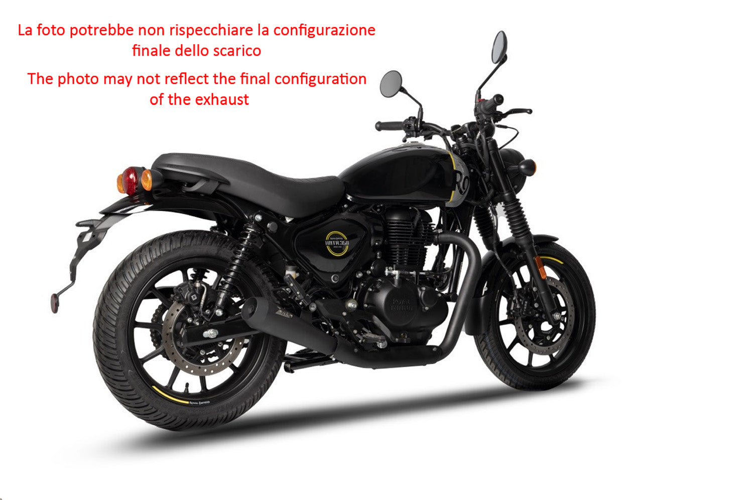 EXHAUST ZARD STAINLESS STEEL BLACK RACING ROYAL ENFIELD HUNTER 350 2023