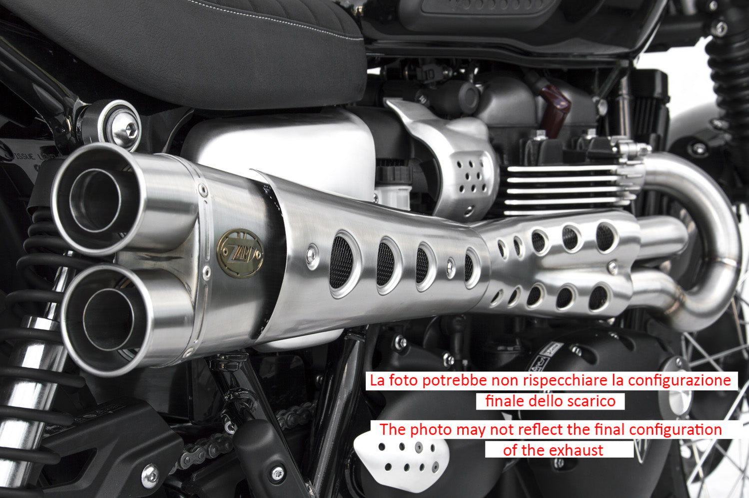EXHAUST ZARD STEEL LIMITED EDT RACING TRIUMPH STREET SCRAMBLER 2017-23