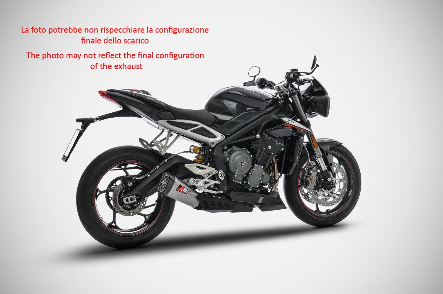 EXHAUST ZARD APPROVED EURO4 TITANIUM TRIUMPH STREET TRIPLE 765 2017-19