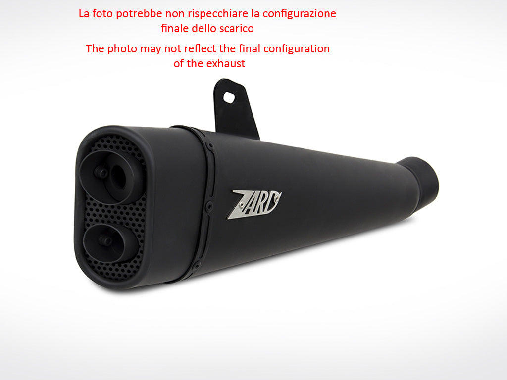 SCARICO COMPLETO ZARD SHORT CARBURATORI INOX EURO3 TRIUMPH THRUXTON 900 2001-07