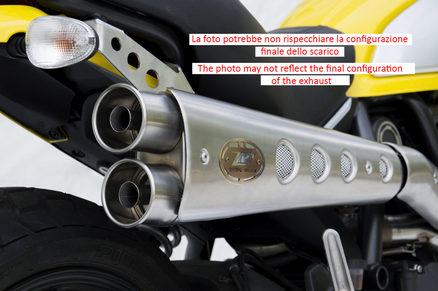 EXHAUST HIGH HM ZARD STEEL RACING DUCATI SCRAMBLER 800 2015-19