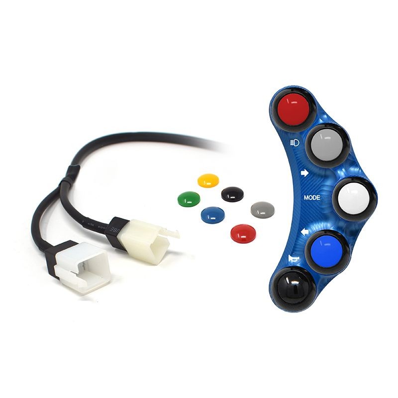 STREET VERSION LEFT SWITCH BLUE JETPRIME APRILIA RSV4 / R / RR 2009 - 16