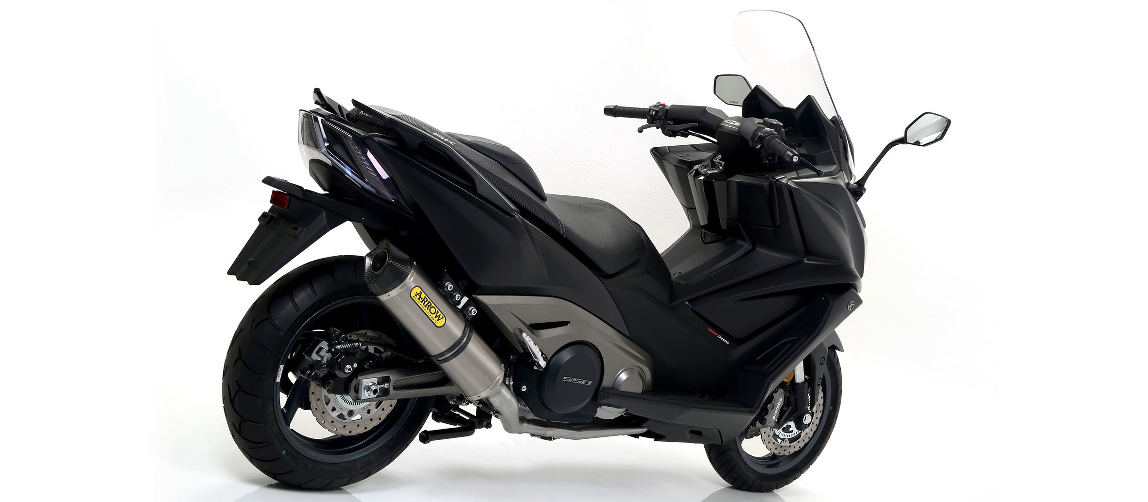 SCARICO COMPLETO OMOLOGATO EC+ECE TITANIO-CARBONIO ARROW KYMCO AK 550 17-20
