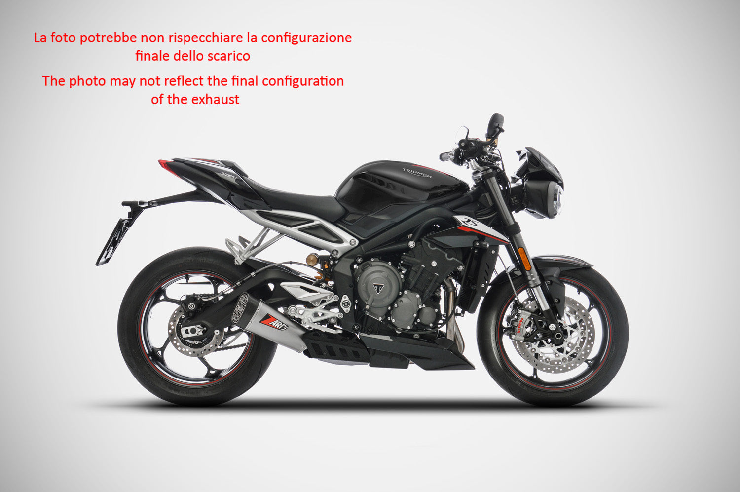 EXHAUST ZARD APPROVED EURO4 TITANIUM TRIUMPH STREET TRIPLE 765 2017-19
