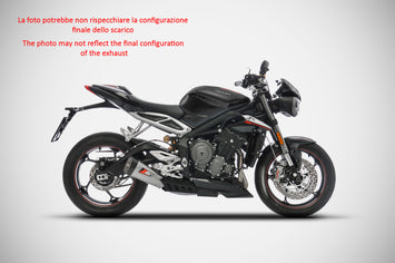 ZARD SLIP-ON HOMOLOGATED E4 TITANIUM TRIUMPH STREET TRIPLE 765 2017-19